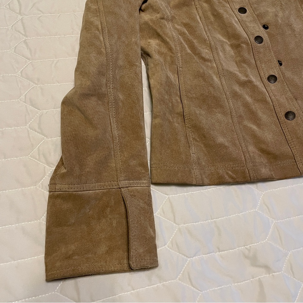 Coldwater Creek Genuine Leather Suede Jacket Size XS - Picture 3 of 7